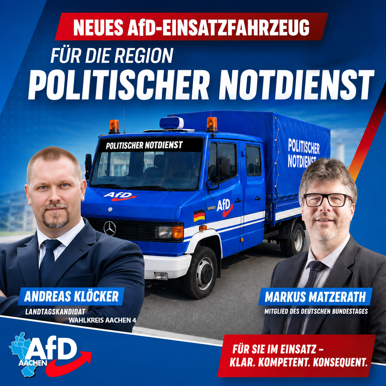 AfD Einsatzfahrzeug